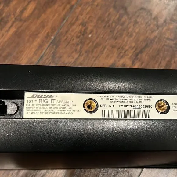 Bose 161 Speaker System Left and Right Speakers Black - Picture 3 of 4